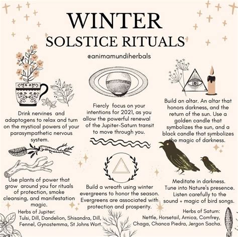 Winter solstice ritual in wiccan tradition